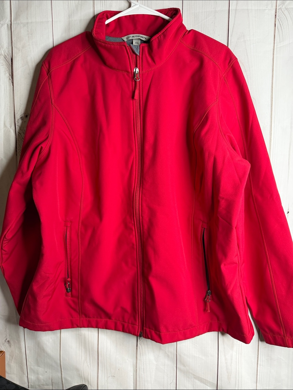 Port Authority Bright Red Full-Zip Utility Jacket xxl-new no tags
